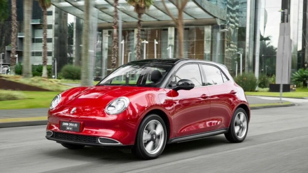 carro elétrico Ora vermelho