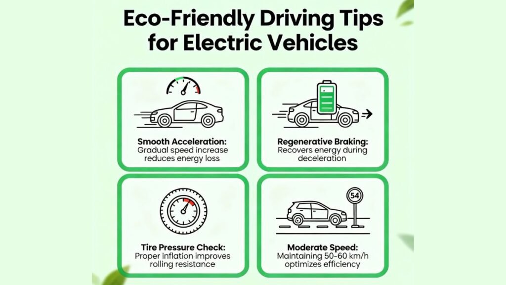 autonomia de um carro elétrico conducao eficiente