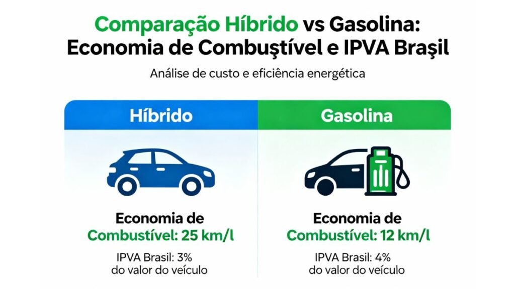 Carro híbrido paga IPVA grafico