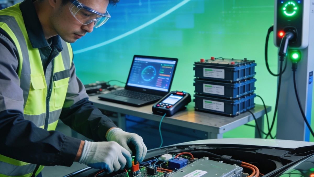 manutenção em carros elétricos capa